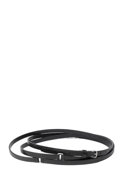 Ann Demeulemeester Kepa Wrap Leather Belt In Black