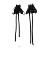Ann Demeulemeester Kepu Cuffs With Ruffles Distressed Lace In Black