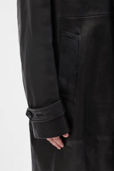 Ann Demeulemeester Kilian Car Coat In Black