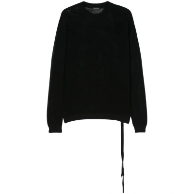 Ann Demeulemeester Knit Sweater In Black