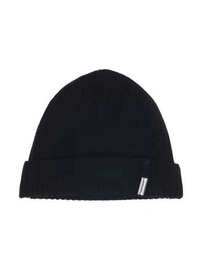 Ann Demeulemeester Knitted Beanie In Black