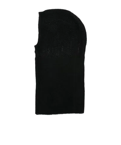 Ann Demeulemeester Knitted Hat In Black