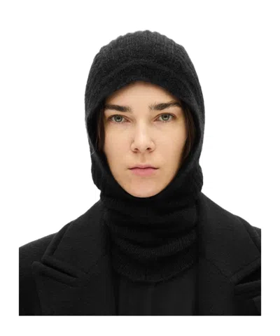 Ann Demeulemeester Knitted Hood In Black