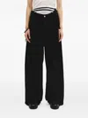 Ann Demeulemeester Kristel Five-pocket Tie-detail Jeans In Black