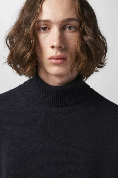 Ann Demeulemeester Kurt Knitted Dolcevita Neck Sweater In Multicolor