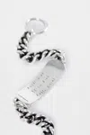 Ann Demeulemeester Kusta Quote Chain Bracelet In Metallic