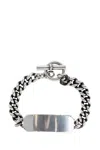 Ann Demeulemeester Curb-chain Silver-plaque Bracelet In Metallic