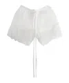 Ann Demeulemeester Lace Shorts In White