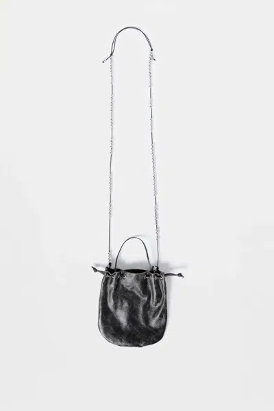 Ann Demeulemeester Lace-up Crossbody Bag In Black