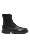 Ann Demeulemeester Thicksoled Roundtoe Ankle Boots In Black