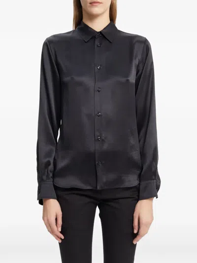 Ann Demeulemeester Lais Lace-up Shirt In Black