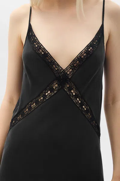 Ann Demeulemeester Lala X-long Bias Dress In Black