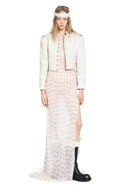 Ann Demeulemeester Lala X-long Bias Dress In White