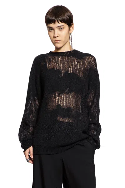 Ann Demeulemeester Lalla Oversize Sweater In Brushed Mohair