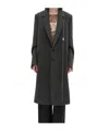 Ann Demeulemeester Viv High Comfort Tailored Coat In Gray