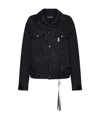 Ann Demeulemeester Marthe 5-pockets High Comfort Blouson Denim In Black