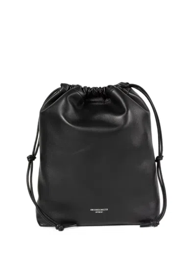 Ann Demeulemeester Large Philippa Bucket Bag In Black