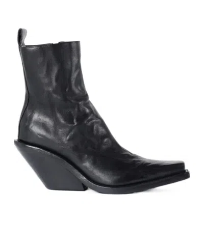 ANN DEMEULEMEESTER 75MM CALF LEATHER BOOTS