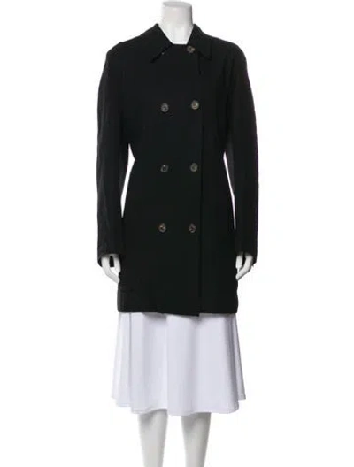 Pre-owned Ann Demeulemeester Late 1990's - Early 2000's Peacoat In Black