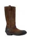 Ann Demeulemeester Laxit Pull On Boots In Brown