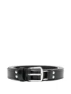 Ann Demeulemeester Leather Belt In Black