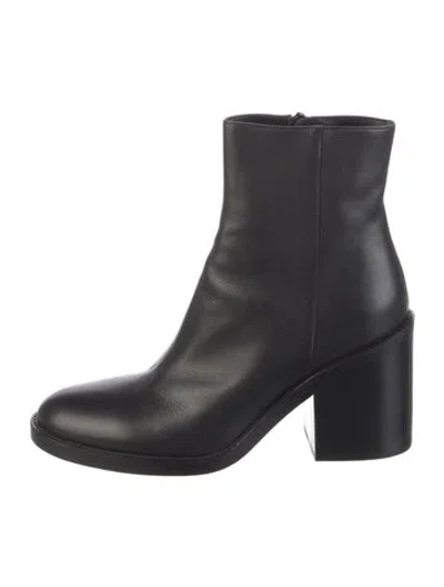 Pre-owned Ann Demeulemeester Leather Boots In Black