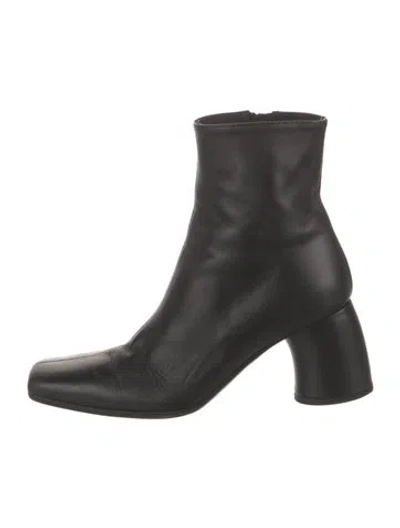 Pre-owned Ann Demeulemeester Leather Boots In Black