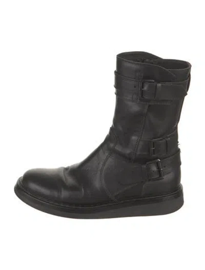 Pre-owned Ann Demeulemeester Leather Boots In Black