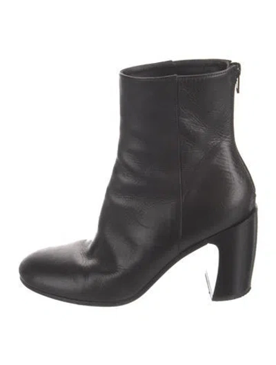 Pre-owned Ann Demeulemeester Leather Boots In Black