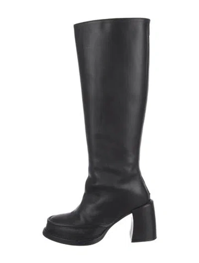 Pre-owned Ann Demeulemeester Leather Boots In Black