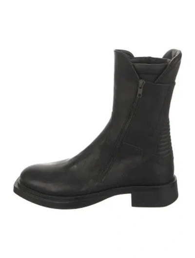 Pre-owned Ann Demeulemeester Leather Boots In Black