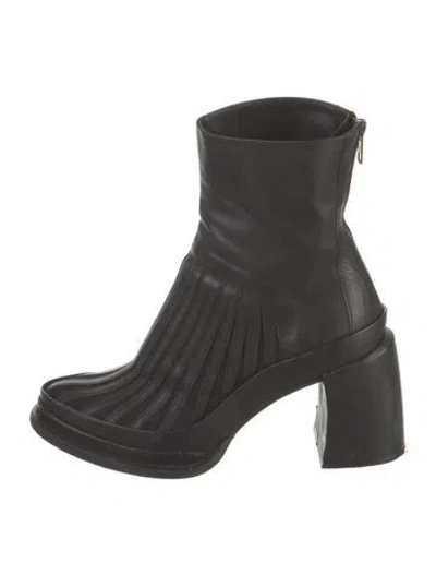 Pre-owned Ann Demeulemeester Leather Boots In Black