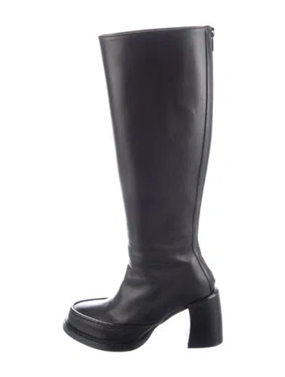 Pre-owned Ann Demeulemeester Leather Boots In Black