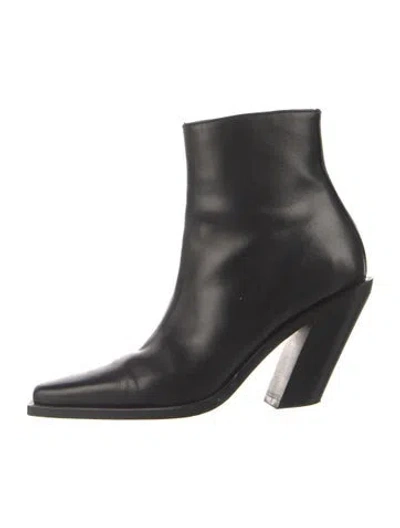 Pre-owned Ann Demeulemeester Leather Boots In Black