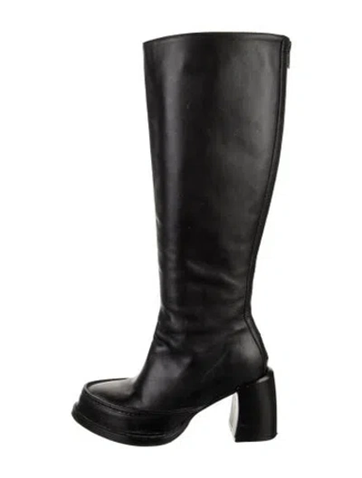 Pre-owned Ann Demeulemeester Leather Boots In Black