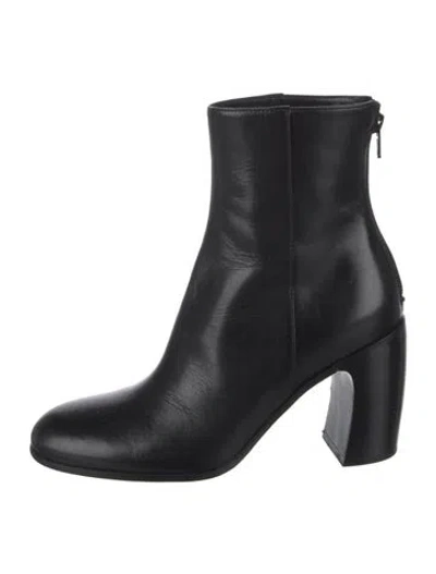 Pre-owned Ann Demeulemeester Leather Boots In Black
