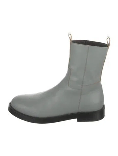 Pre-owned Ann Demeulemeester Leather Boots In Green