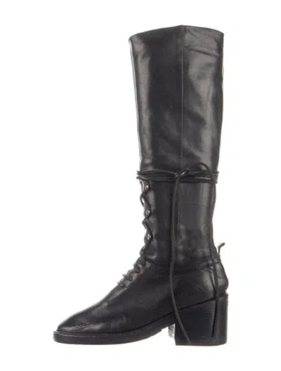 Pre-owned Ann Demeulemeester Leather Combat Boots