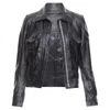 Ann Demeulemeester Leather Cropped Jacket
