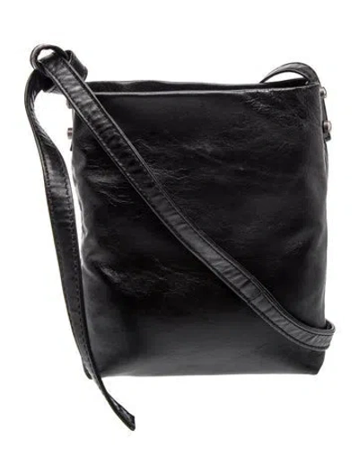 Pre-owned Ann Demeulemeester Leather Crossbody Bag In Black