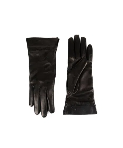 Ann Demeulemeester Leather Gloves In Black