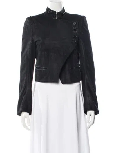 Pre-owned Ann Demeulemeester Leather Jacket In Black