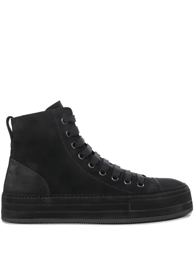 Ann Demeulemeester レースアップ レザースニーカー In Black