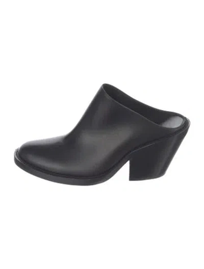 Pre-owned Ann Demeulemeester Leather Mules In Black