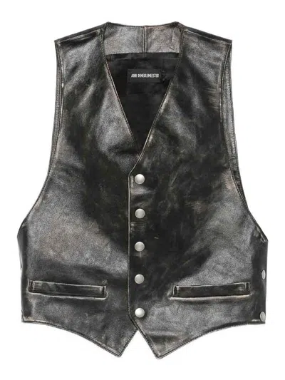 Ann Demeulemeester Albien Classic Waistcoat In Black