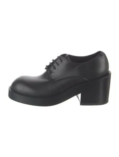 Pre-owned Ann Demeulemeester Leather Oxfords In Black