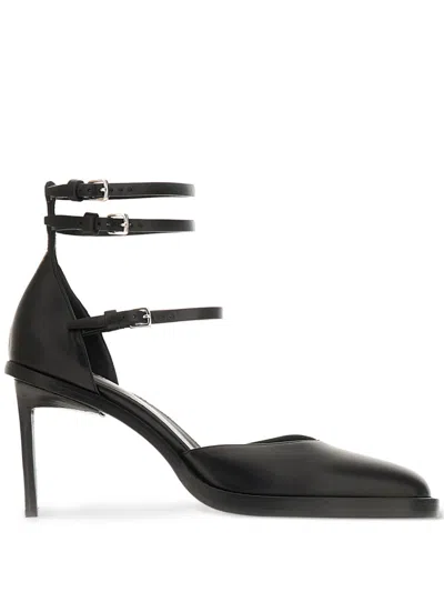 Ann Demeulemeester Ankle Strapped Pumps In Black