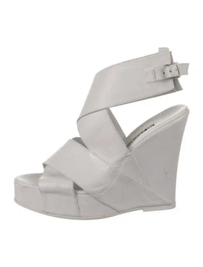 Pre-owned Ann Demeulemeester Leather Pumps In White
