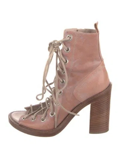 Pre-owned Ann Demeulemeester Leather Sandals In Pink