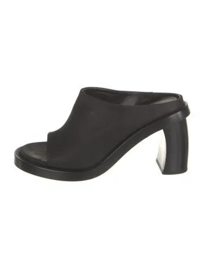 Pre-owned Ann Demeulemeester Leather Slides In Black
